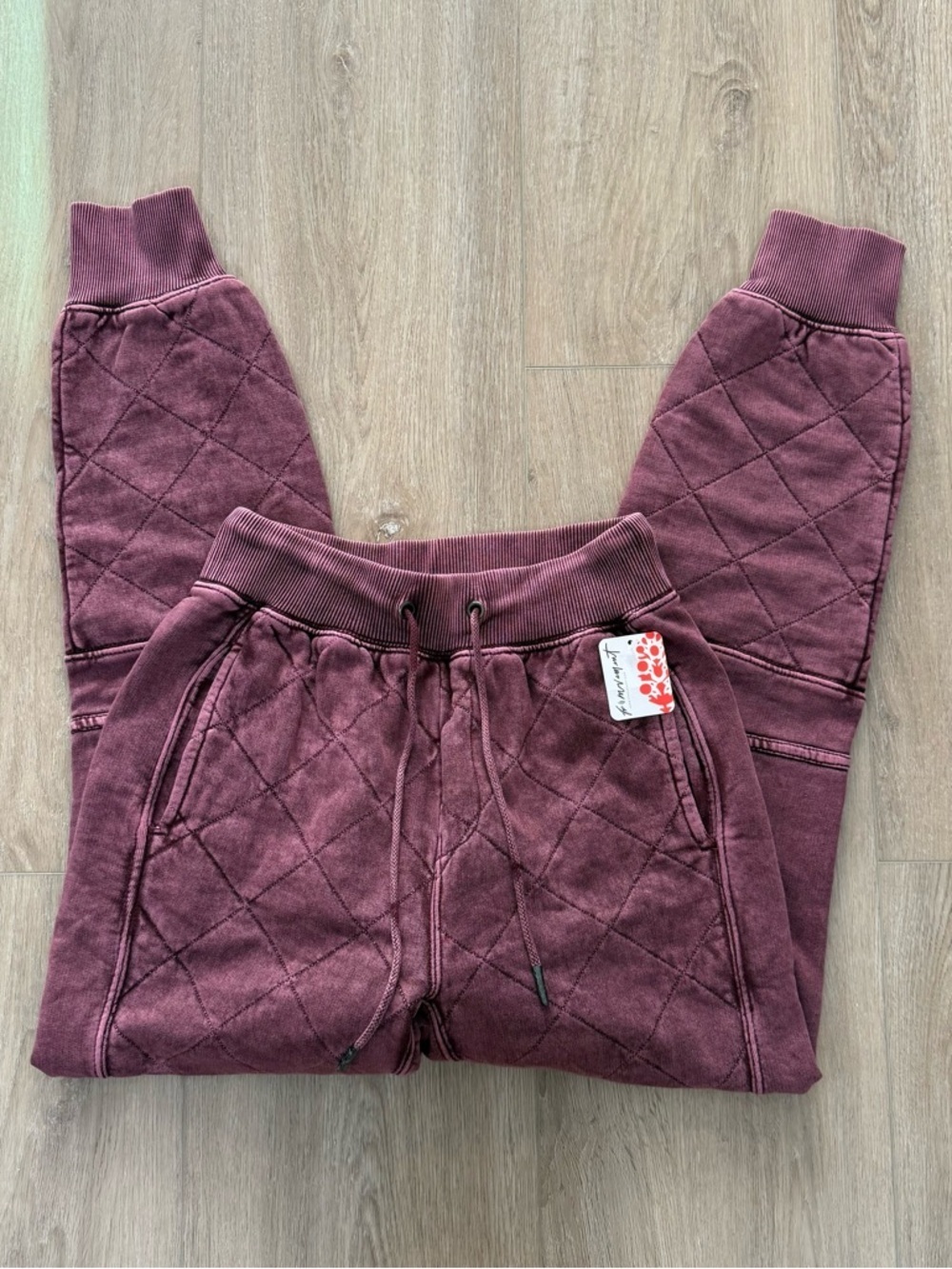 Free People Movement Countdown Quilted Jogger Size XS NWT - Picture 2 of 7